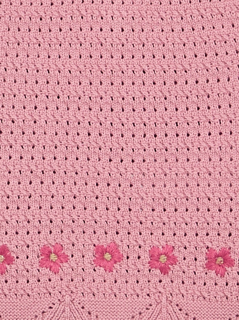 Camisola de malha sem mangas Rosa - Kiabi