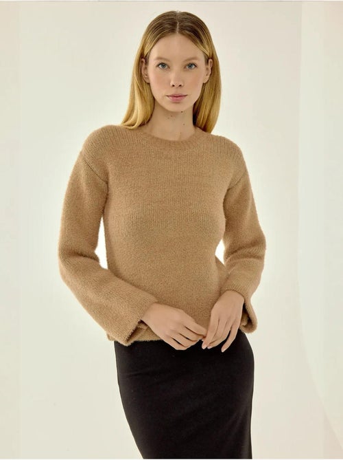 Camisola de malha texturizada hiccup - Kiabi Camisola de malha texturizada hiccup - Kiabi