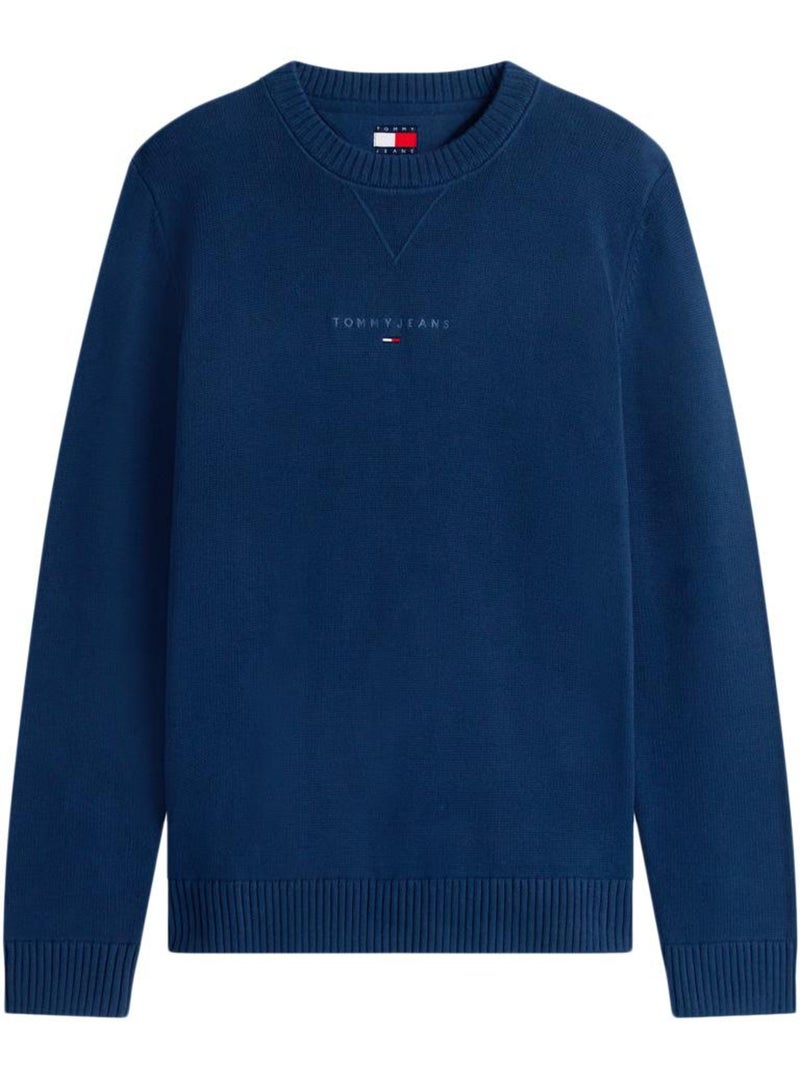 Camisola de Malha Tommy Hilfiger Linears para Homem Azul-marinho - Kiabi
