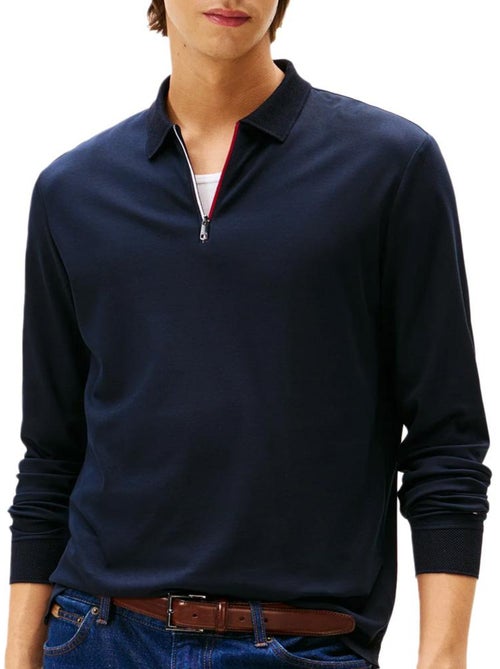 Camisola de malha tommy hilfiger para homem azul marinho mw0mw40302 - Kiabi Camisola de malha tommy hilfiger para homem azul marinho mw0mw40302 - Kiabi