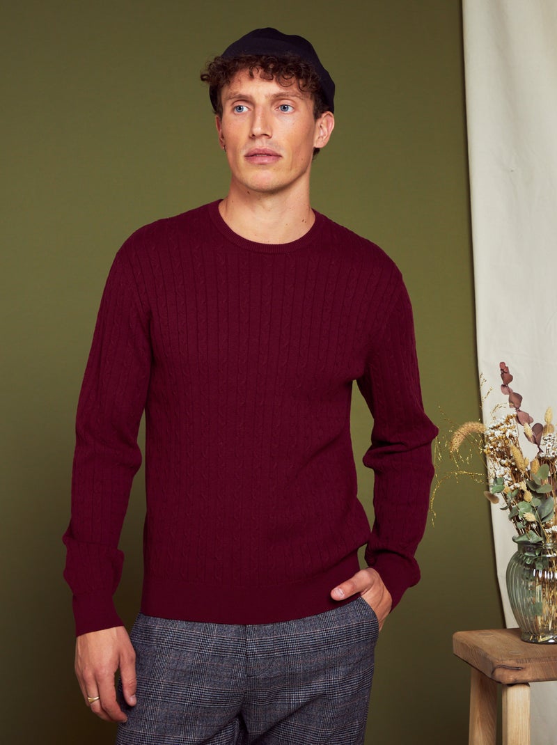 Camisola de malha torcida Garnet - Kiabi