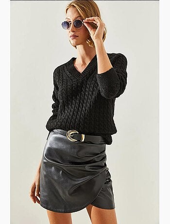 Camisola de malha trançada lucci