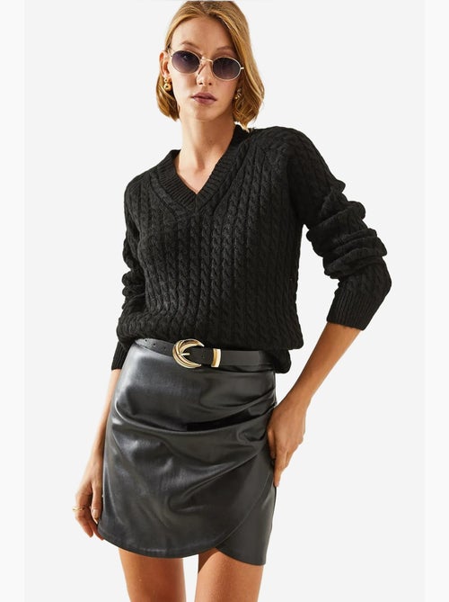 Camisola de malha trançada lucci - Kiabi
