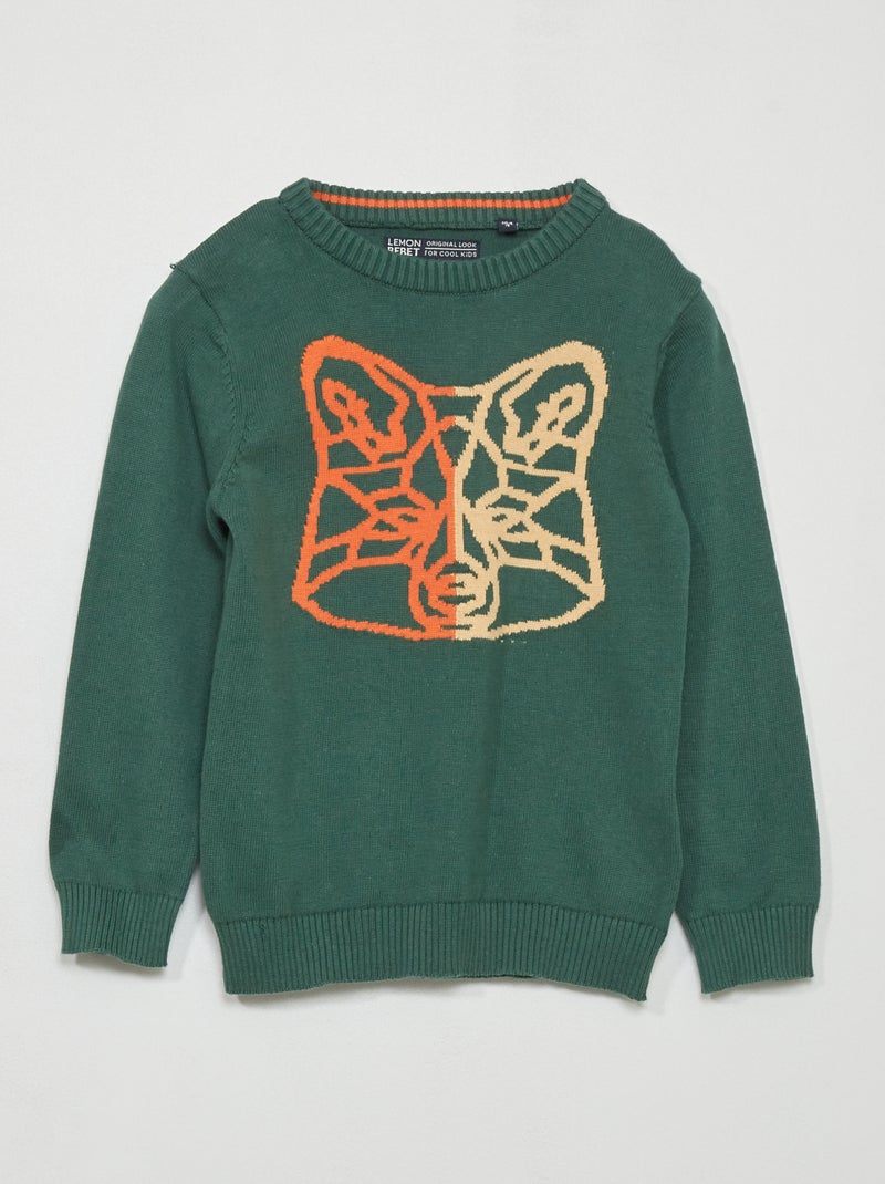 Camisola de malha VERDE - Kiabi