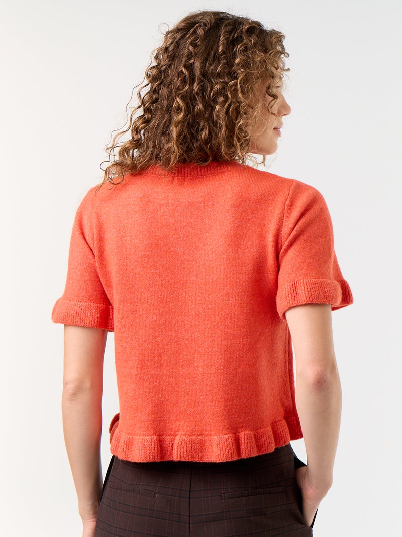 Camisola de malha Vermelho - Kiabi