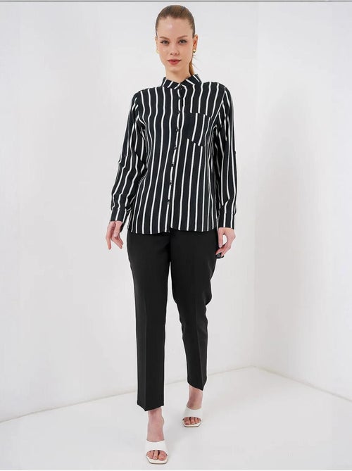 Camisola de manga comprida às riscas bdart - Kiabi Camisola de manga comprida às riscas bdart - Kiabi
