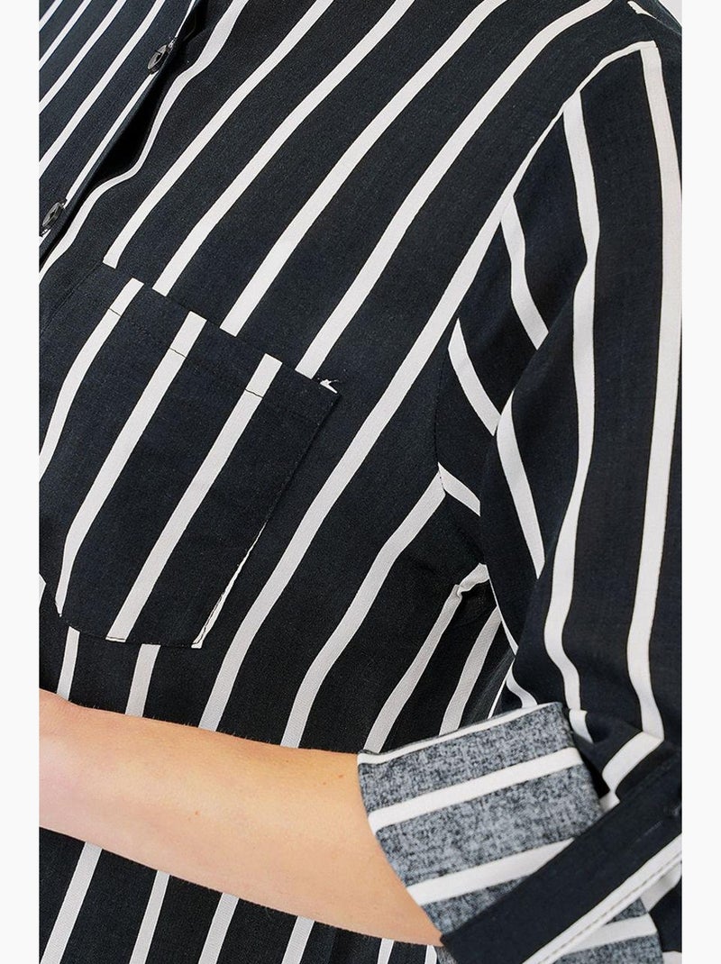 Camisola de manga comprida às riscas bdart Preto - Kiabi