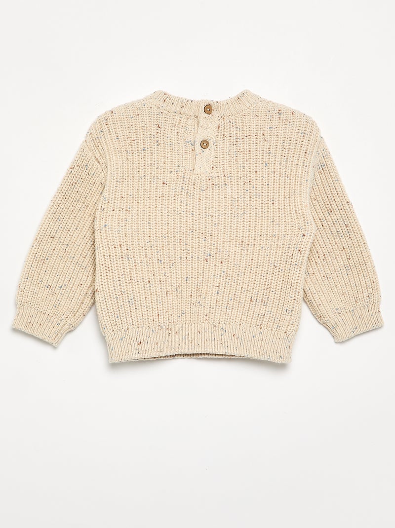 Camisola de manga comprida Beige - Kiabi
