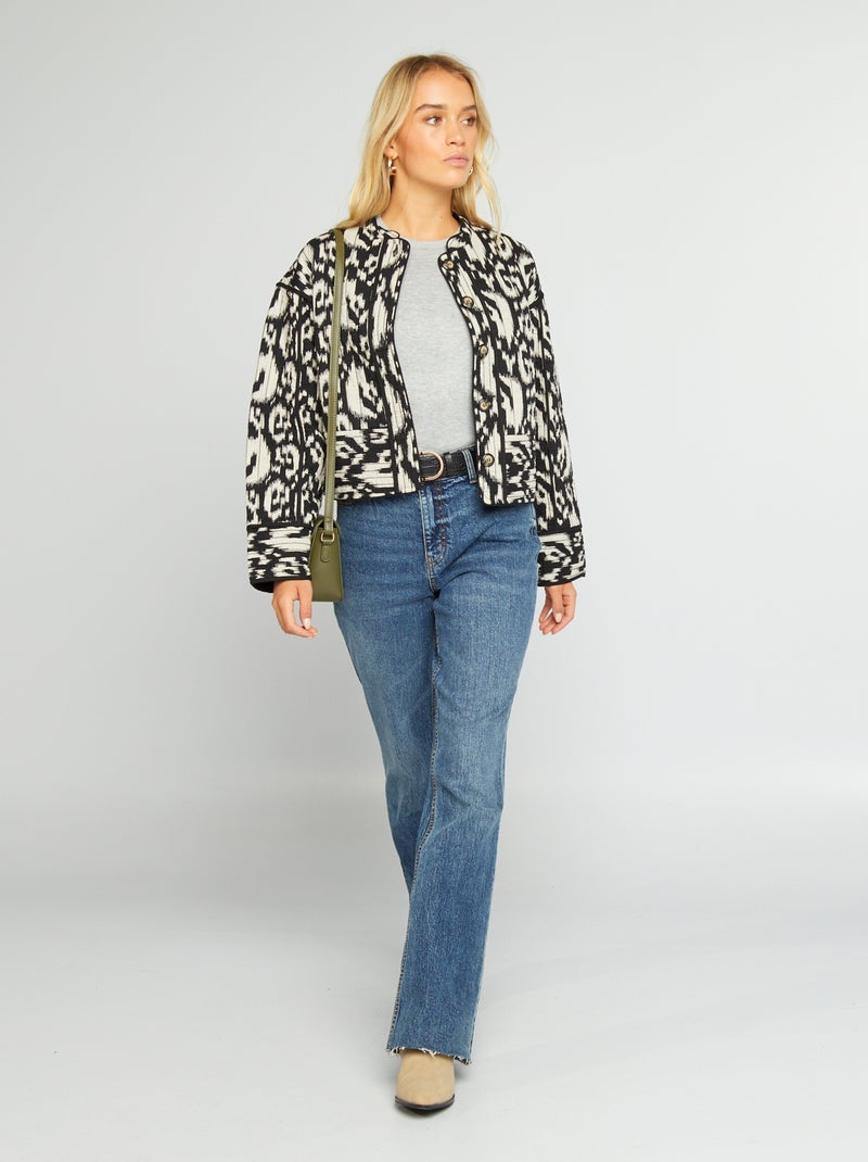 Camisola de manga comprida de malha fina CINZA - Kiabi