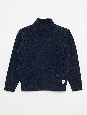 Camisola de manga comprida e gola alta
