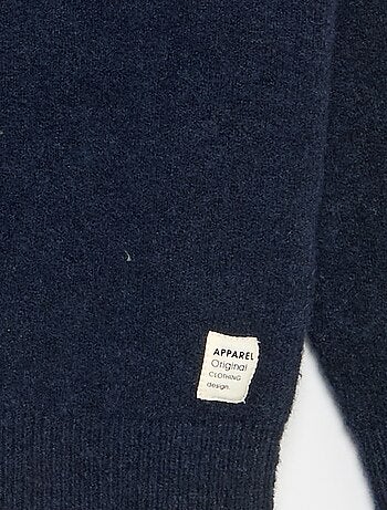 Camisola de manga comprida e gola alta