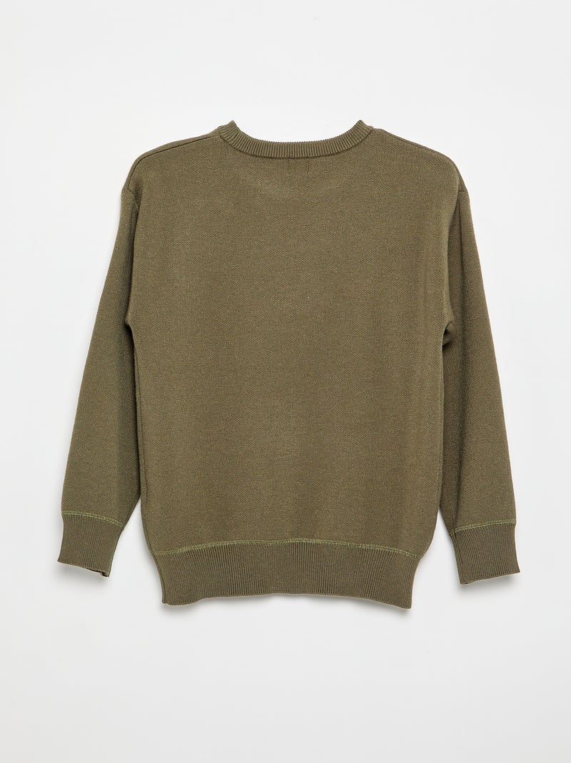Camisola de manga comprida Verde - Kiabi