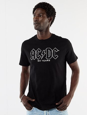 Camisola de manga curta 'AC/DC'