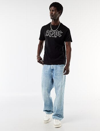 Camisola de manga curta 'AC/DC'