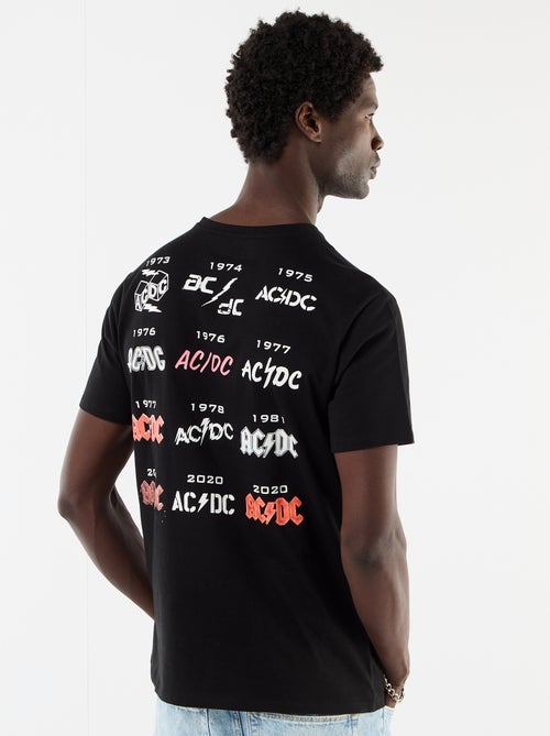 Camisola de manga curta 'AC/DC' - Kiabi