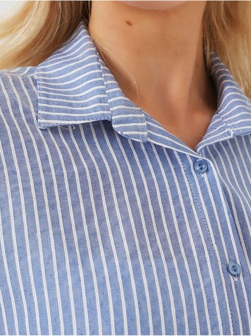 Camisola de manga curta às riscas bdart - Kiabi
