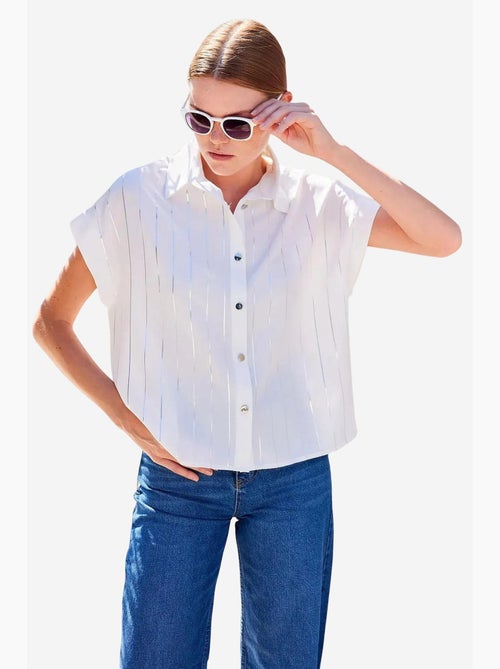 Camisola de manga curta às riscas bdart - Kiabi Camisola de manga curta às riscas bdart - Kiabi