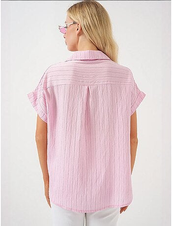 Camisola de manga curta às riscas bdart
