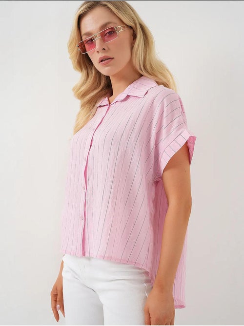 Camisola de manga curta às riscas bdart - Kiabi Camisola de manga curta às riscas bdart - Kiabi