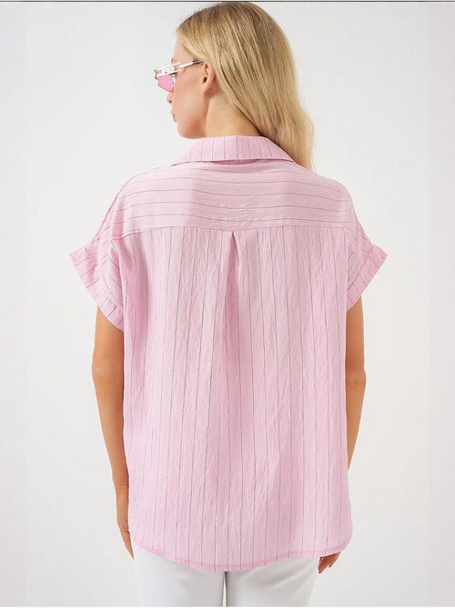 Camisola de manga curta às riscas bdart - Kiabi Camisola de manga curta às riscas bdart - Kiabi