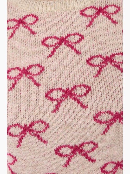 Camisola de manga curta com estampado de laço hiccup - Kiabi Camisola de manga curta com estampado de laço hiccup - Kiabi