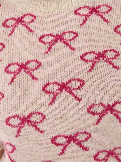 Camisola de manga curta com estampado de laço - Kiabi Camisola de manga curta com estampado de laço - Kiabi
