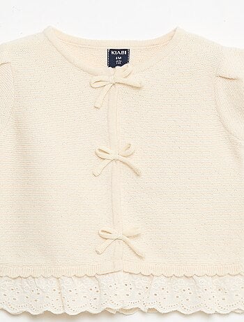 Camisola de manga curta com nós fantasia