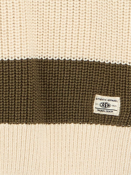 Camisola de mangas compridas e riscas - Kiabi