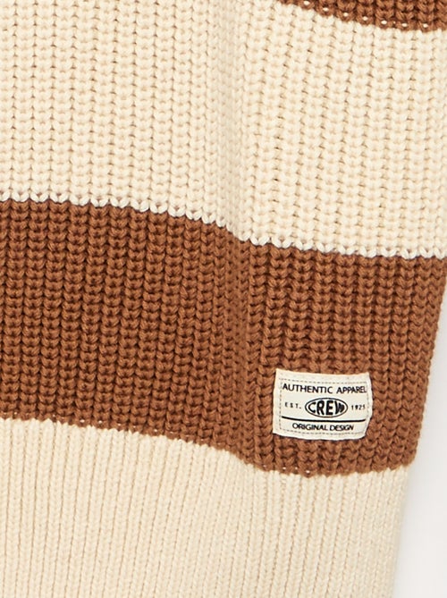Camisola de mangas compridas e riscas - Kiabi