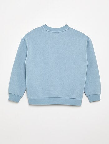 Camisola de moletão estampada - coleção fácil de vestir