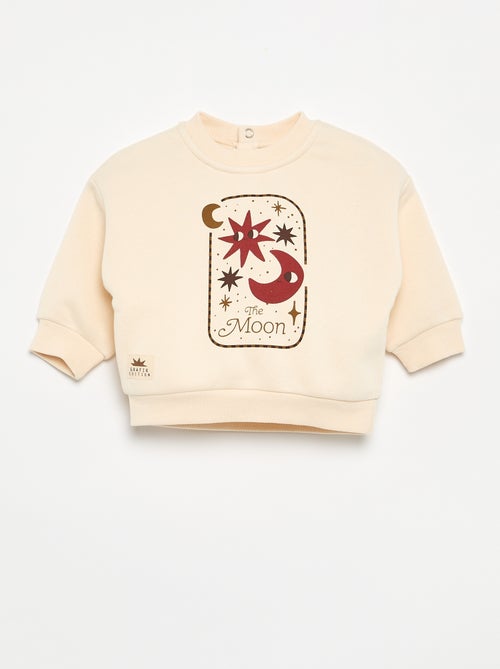 Camisola de moletão estampada - Kiabi