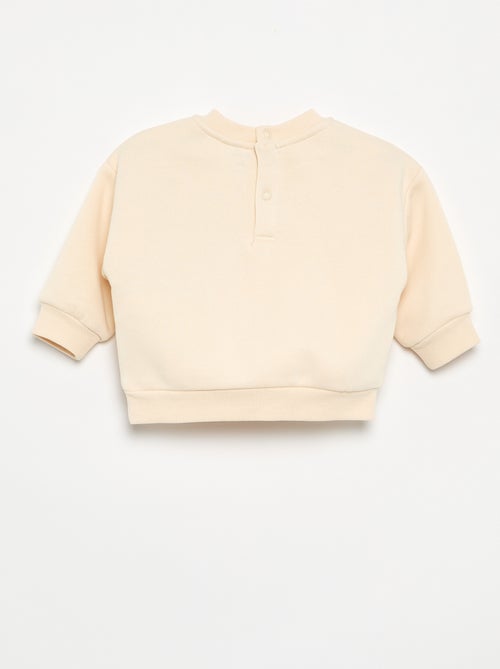 Camisola de moletão estampada - Kiabi