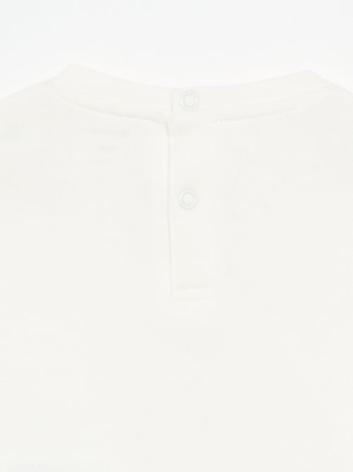 Camisola de moletão estampada - Kiabi