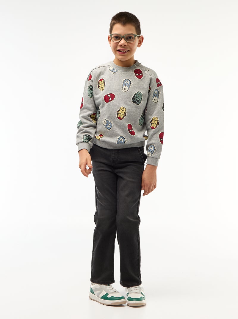 Camisola de moletão estampada 'Spider-Man' - Coleção fácil de vestir Cinza - Kiabi