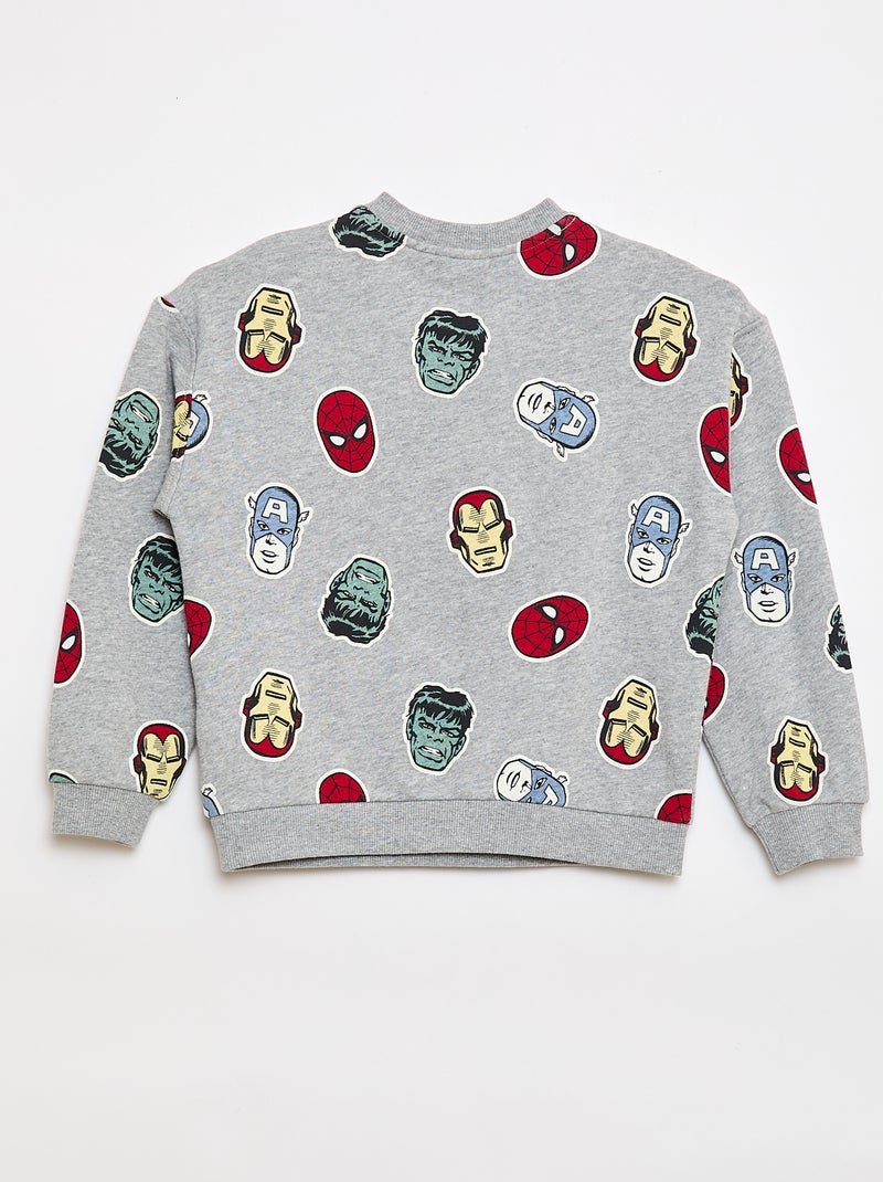 Camisola de moletão estampada 'Spider-Man' - Coleção fácil de vestir Cinza - Kiabi