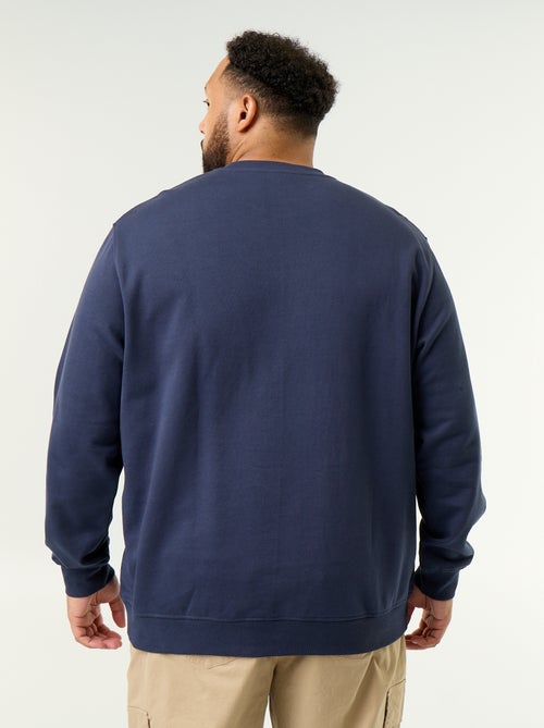 Camisola de moletão não cardado com inscrição - Kiabi Camisola de moletão não cardado com inscrição - Kiabi