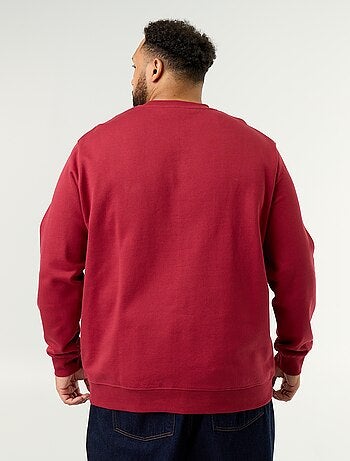 Camisola de moletão não cardado com inscrição