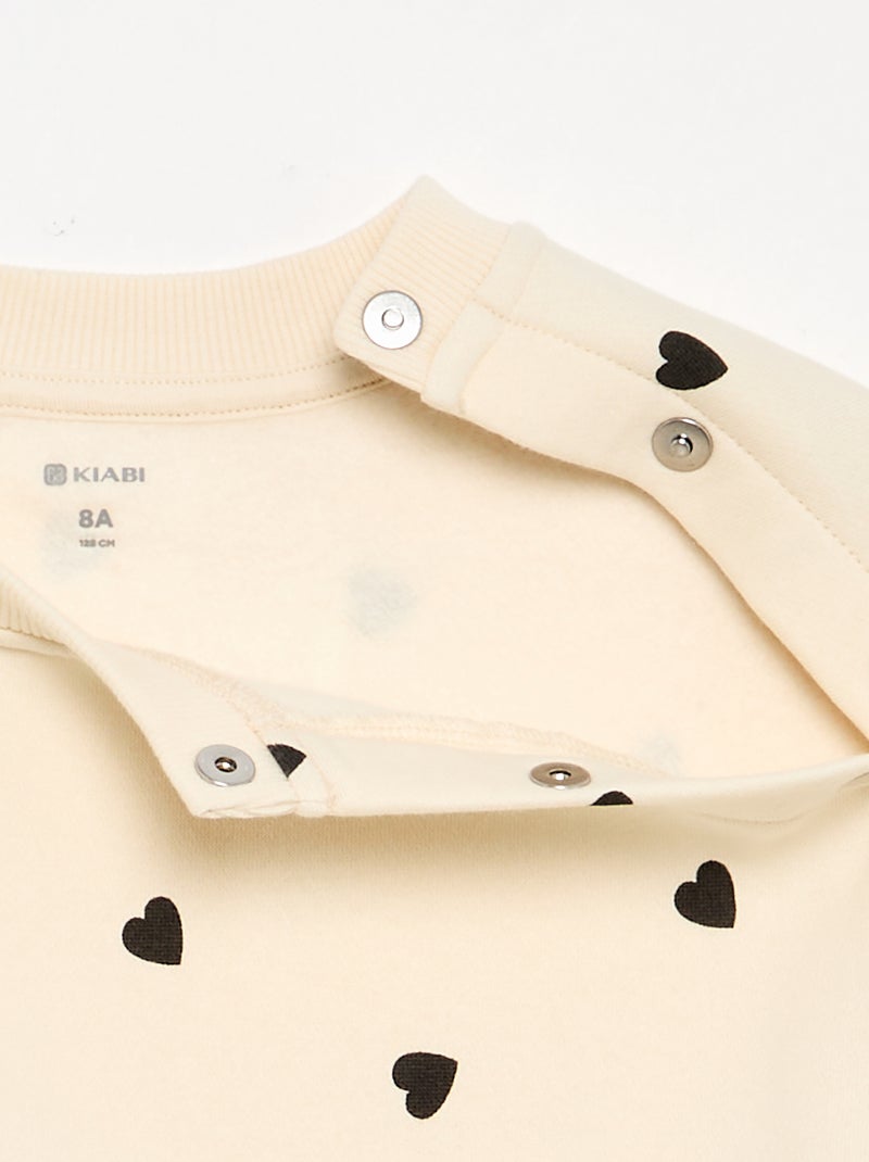 Camisola de moletão quente - coleção fácil de vestir Bege - Kiabi