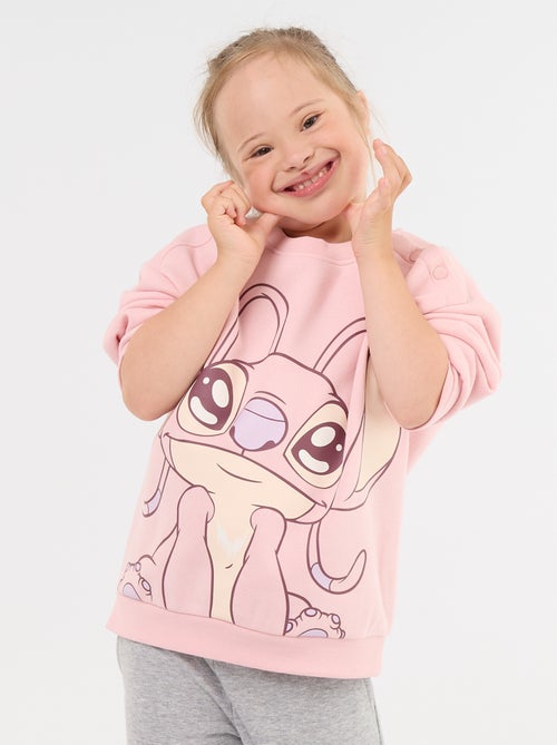 Camisola de moletão 'Stitch' - coleção fácil de vestir - Kiabi Camisola de moletão 'Stitch' - coleção fácil de vestir - Kiabi