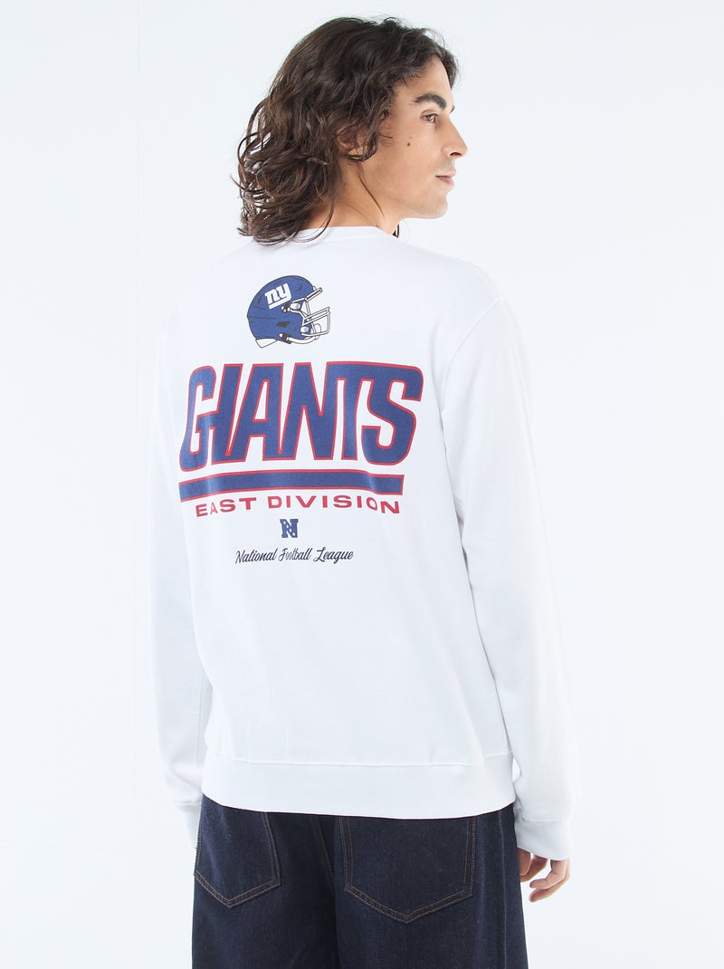 Camisola de Moletom Bordada 'NFL' Branco - Kiabi