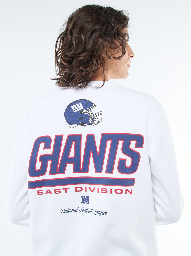 Camisola de Moletom Bordada 'NFL' Branco - Kiabi