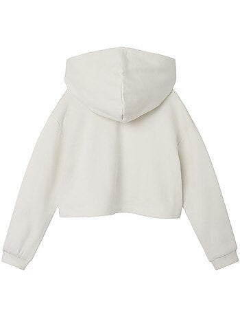 Camisola de Moletom Branca/Rosa para Menina Name It Juka