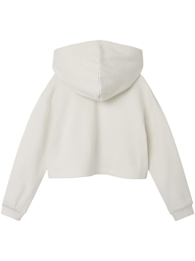 Camisola de Moletom Branca/Rosa para Menina Name It Juka Branco - Kiabi