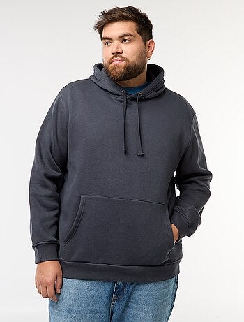 Sweat em moletom com capuz e bolso canguru