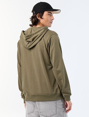Camisola de moletom com capuz em felpa francesa