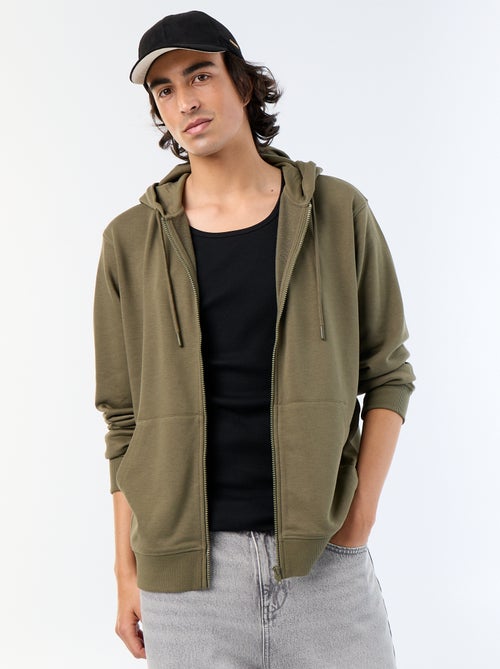 Camisola de moletom com capuz em felpa francesa - Kiabi