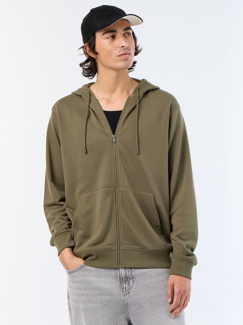 Camisola de moletom com capuz em felpa francesa - Kiabi