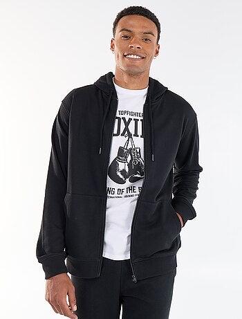 Camisola de moletom com capuz em felpa francesa