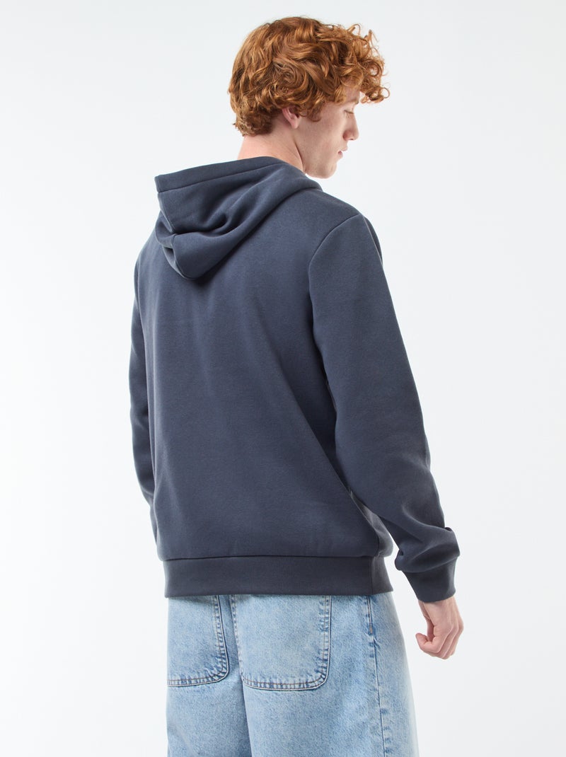 Camisola de Moletom com Estampa Azul - Kiabi