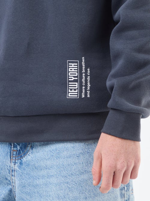 Camisola de Moletom com Estampa - Kiabi